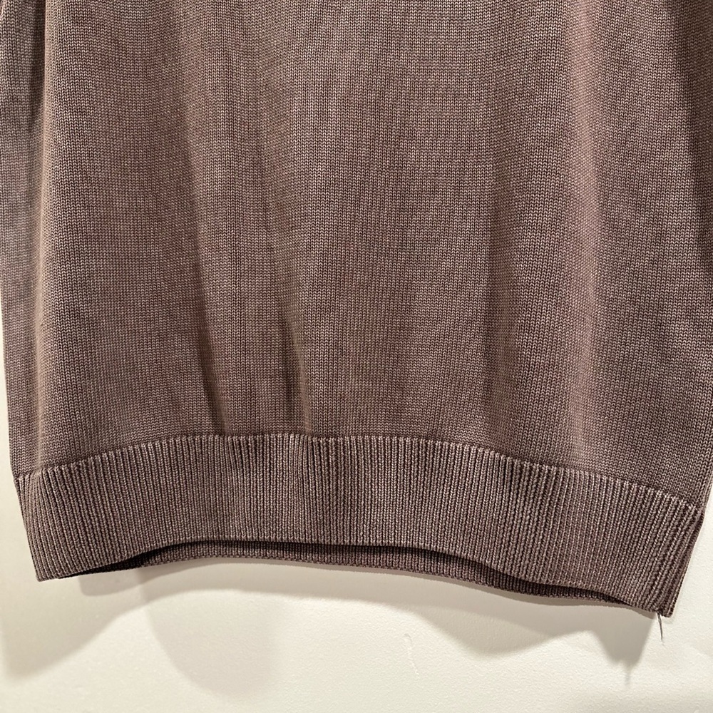 FREE* Red Head BassPro Shops Brown Sweater Vest Cotton 1/4 zip Mock Neck Size XL - Picture 10 of 16